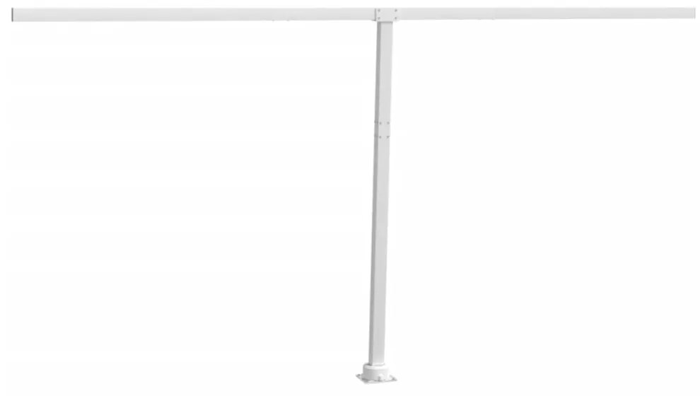 fehér vas napellenzőrúdszett 450 x 245 cm