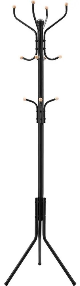 LINEA álló fogas, fekete