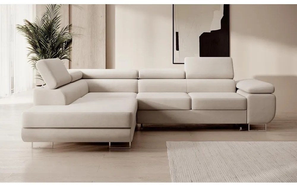 Sarokkanapé Stiletto (B) (bézs + ezüst). Akció -15%. 1099720