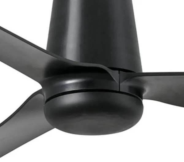 FARO 33830 - Mennyezeti ventilátor PUNT TUB M fekete átm. 130 cm + távirányítás
