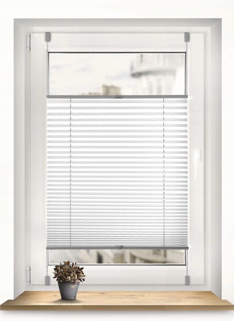 Pliszírozott roló Fehér 75cm x 120cm