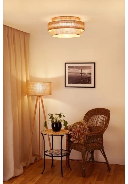 Brilagi SPACE YUTE LED 12W 230V mennyezeti lámpa, 50 cm, bézs