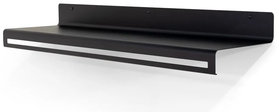 Fekete fém fali fogas polccal 120 cm Sway – Spinder Design