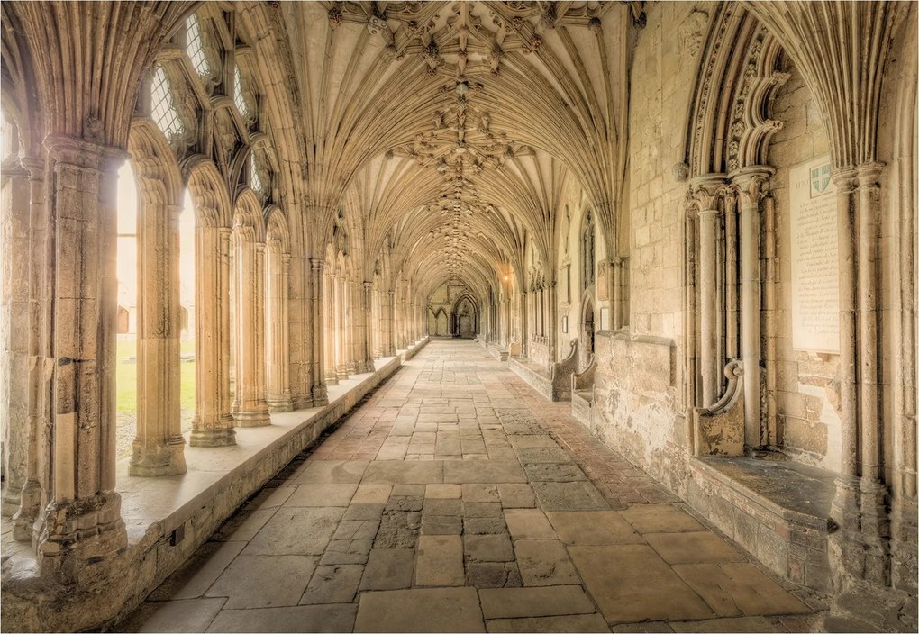 Fotótapéta Kőívek és alagutak Gótikus Történelem Dimenzió 350x250 +ragasztó