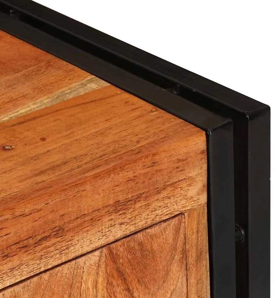 TV szekrény Barna 120 x 30 x 50 cm tömör akácfa
