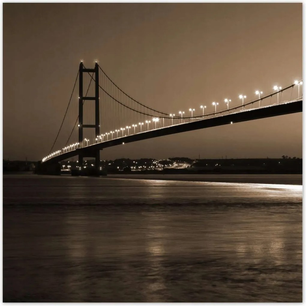 Poszterek 30x30 Szépia stílusú fotó híd