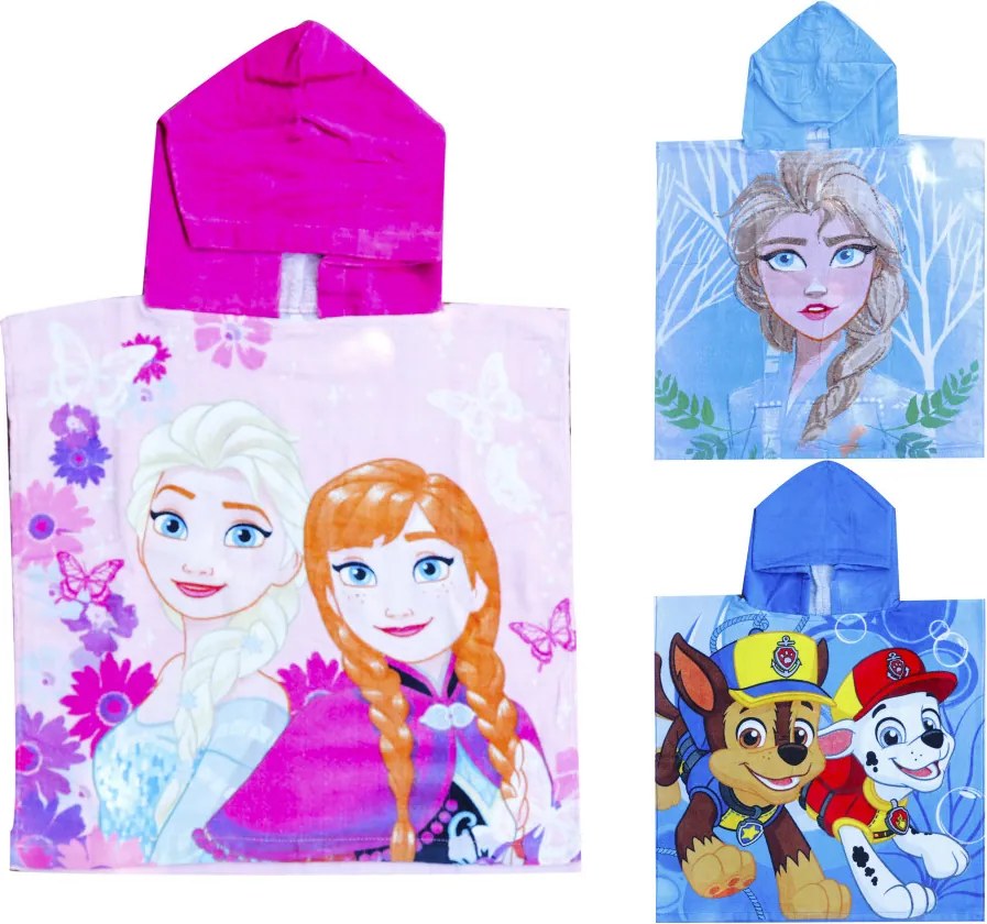 Disney Frozen/Jégvarázs 1. gyerek strandtörölköző poncsó