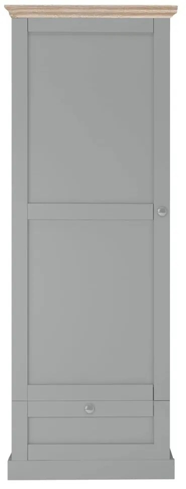 Szürke ruhásszekrény 60x180 cm Binz – Støraa