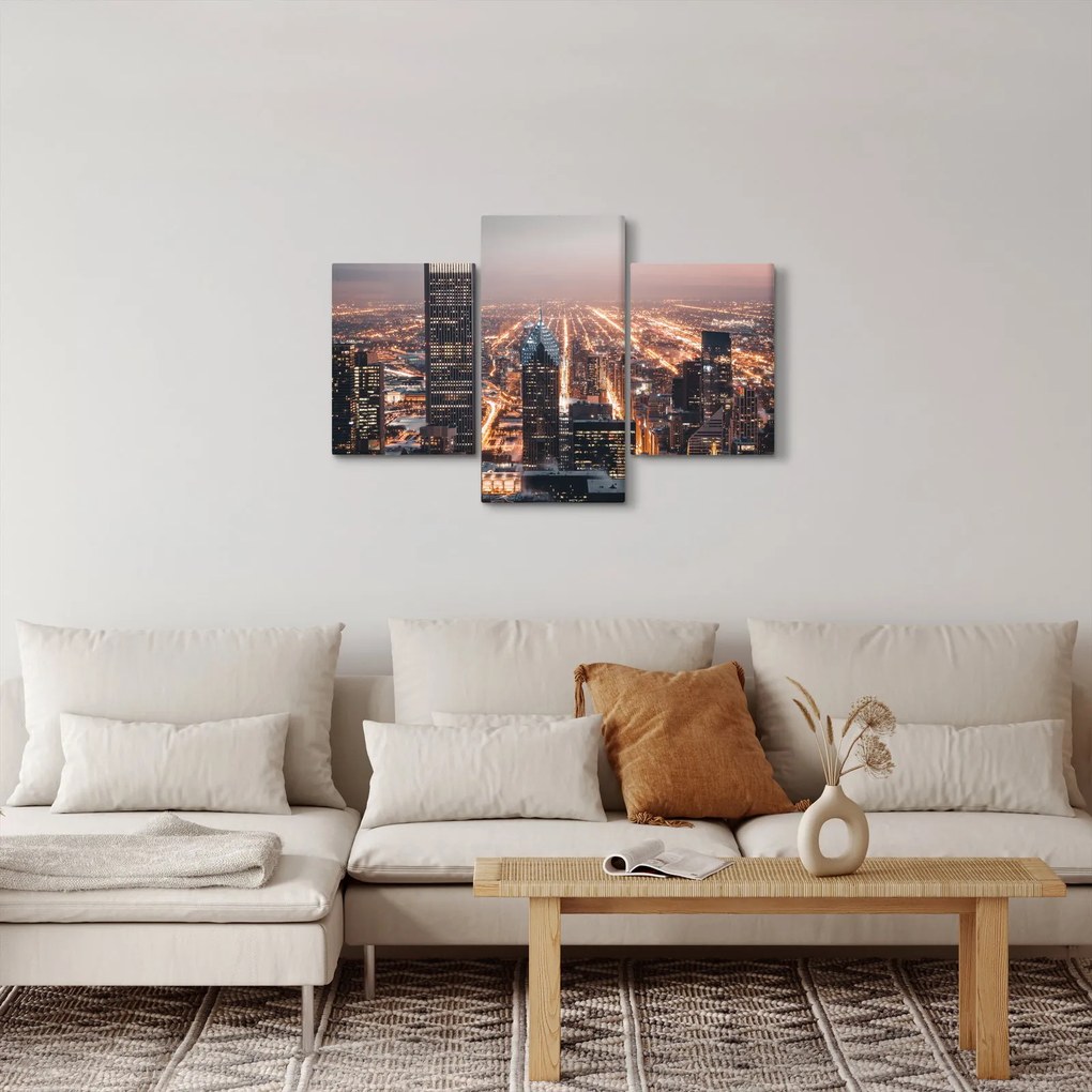 Fényes metropolisz képe (90x60 cm)