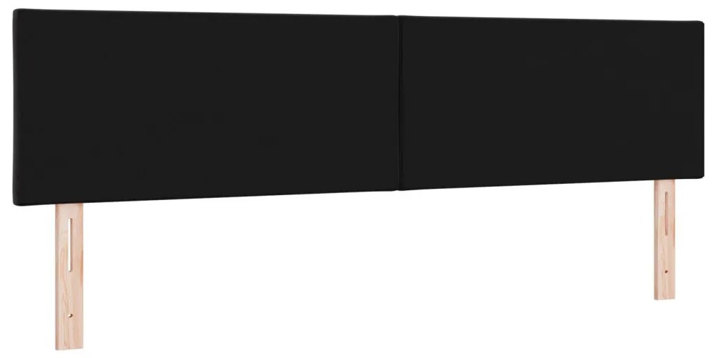 Fejtámla Gyémánt Blokk Design Fekete 180 cm Bársony
