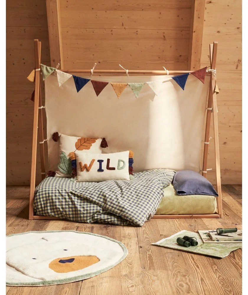 Natúr színű bükkfa házikó alakú gyerekágy ágyráccsal 90x190 cm Maralis – Kave Home