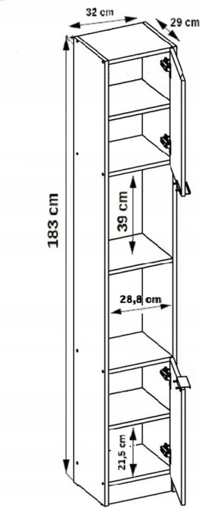 KF KELLY R1 íróasztal polcos szekrénnyel - sötét kőris