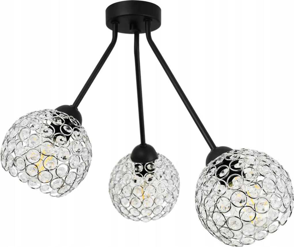 Függőlámpa Hármas Csillár Glamour Mennyezeti Lámpabúra Plafon A Nappaliba