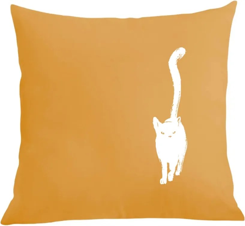 Párna párnahuzat Macska az oldalán