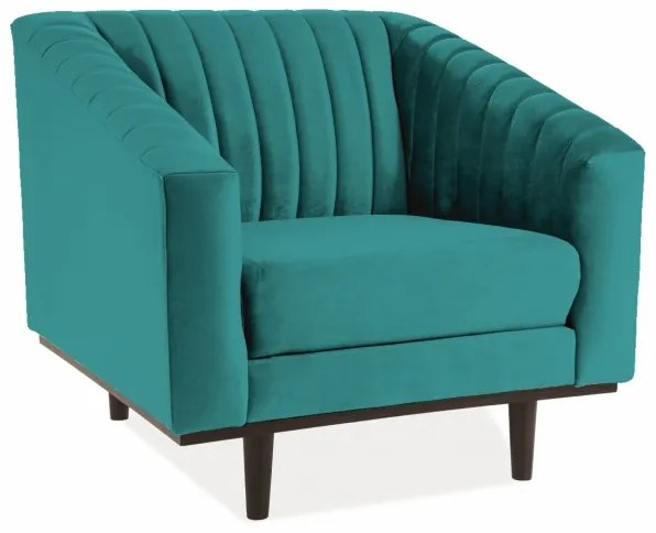 Asprey Velvet 1 fotel türkiz
