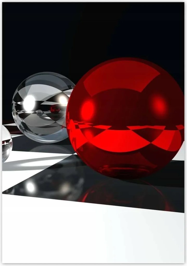 Poszterek 70x100 Golyók a rácson