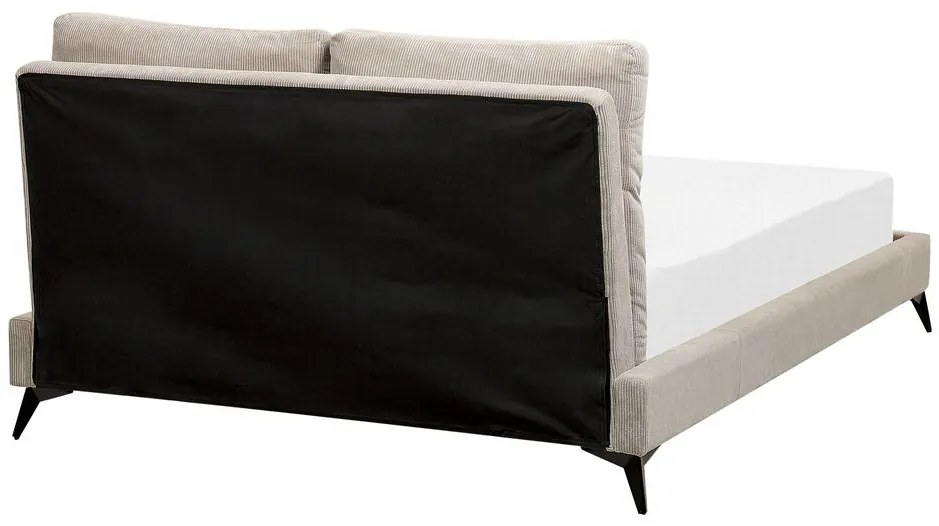 Franciaágy 140 cm Mellody (szürkésbézs) (ágyráccsal). 1081351