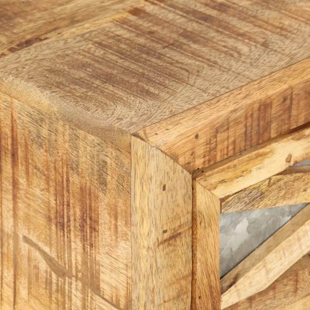 tömör mangófa dohányzóasztal 110 x 50 x 38 cm