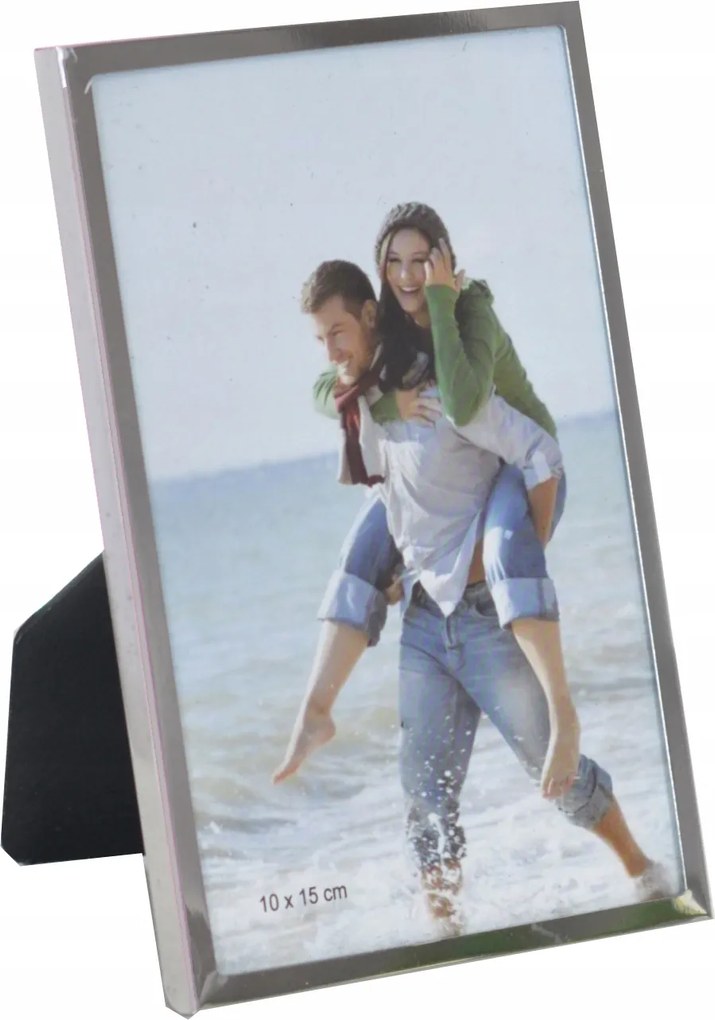 Klasszikus fém képkeret 10x15 S ezüst (21007)