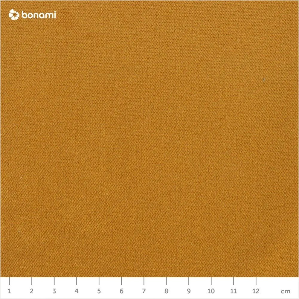 Sárga bársony kinyitható sarokkanapé (bal oldali) Lofty Lilly – Miuform