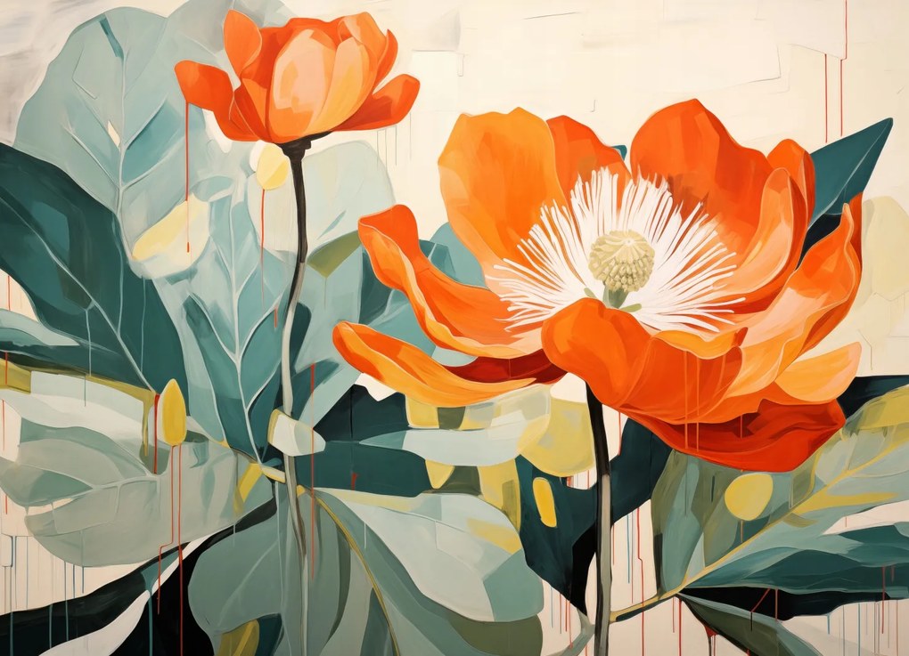 Poszter 18x13cm Élő tájkép