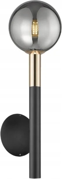 Fali lámpa, fali lámpa fekete-arany Arcturus előszoba nappali hálószobába