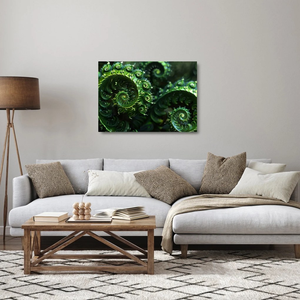 Üveg kép - Spirálok (70x50 cm)