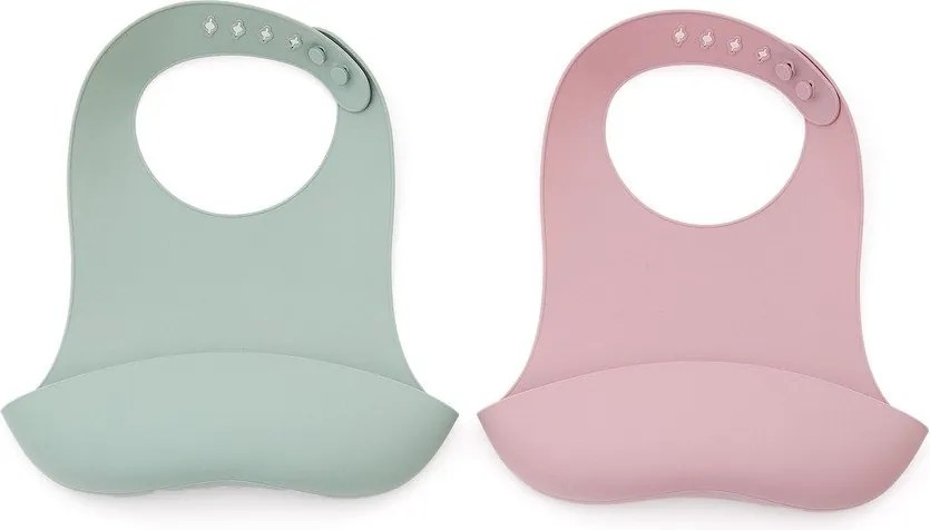 Világos rózsaszín-türkiz előke szett 2 db-os Lili – Kave Home