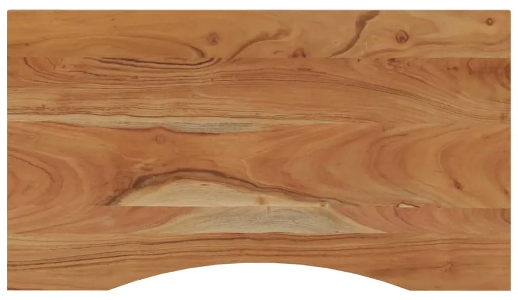 tömör akácfa téglalap alakú asztallap 90 x 50 x 2,5 cm