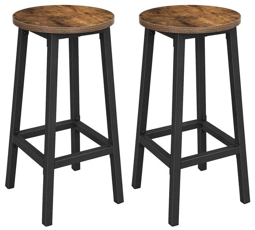 Bárszék, erős acélvázas konyhaszékek 2 db-os készlet