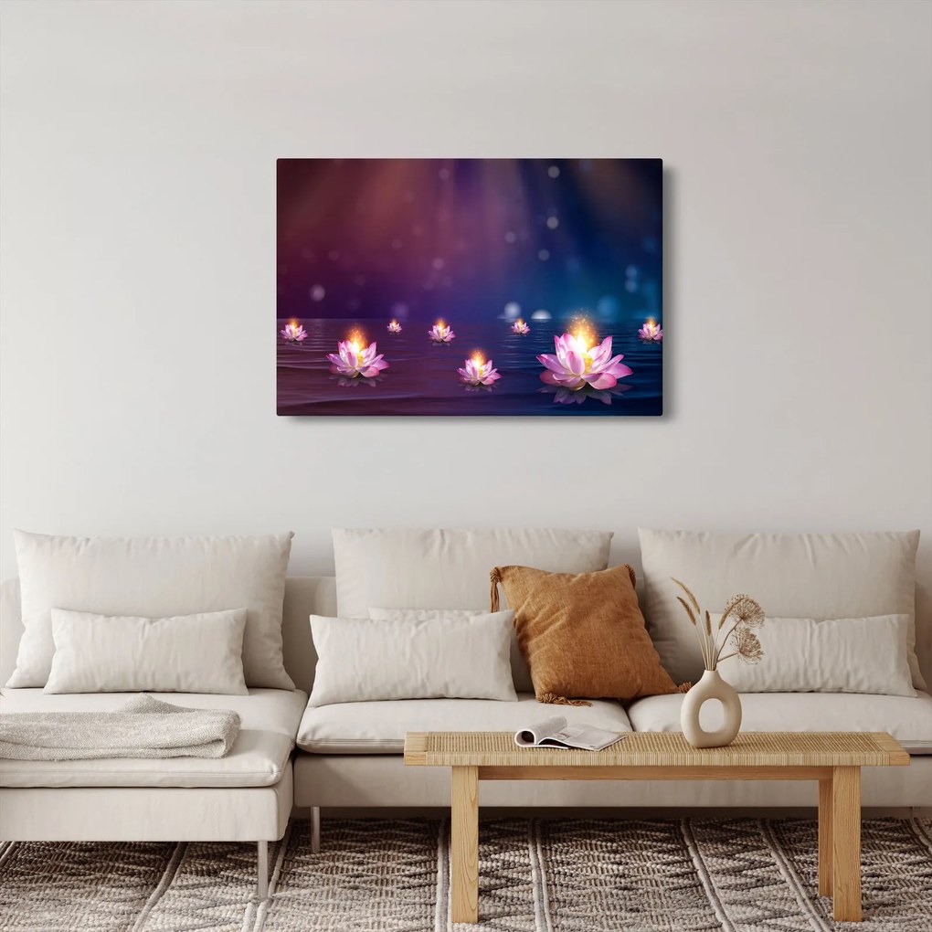 Kép - varázslatos vízililiom (90x60 cm)