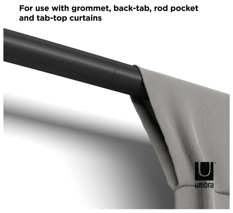 Acél bővíthető függönykarnis 81 - 325 cm Zen – Umbra