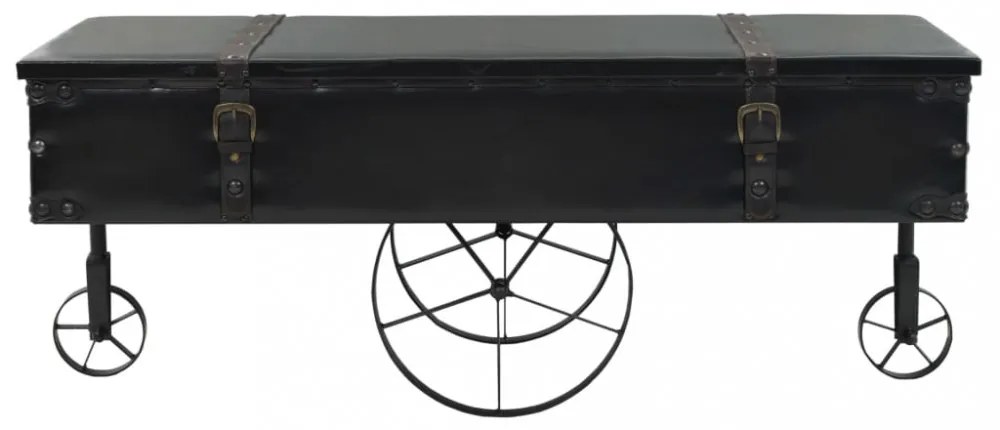 MDF és fenyő dohányzóasztal 110 x 55 x 43 cm