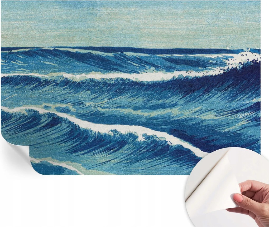 Öntapadós Dekoratív Fotótapéta Hálószobába Tengeri hullámok 104x70 cm