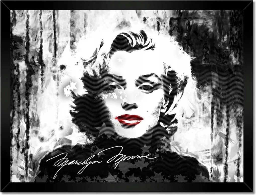 Poszterek keretben 40x30 Marilyn Monroe Ajkak