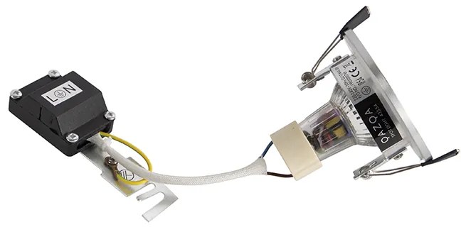 6 darabos modern, süllyesztett spotlámpa készlet, acél, kerek, IP44 - Xena