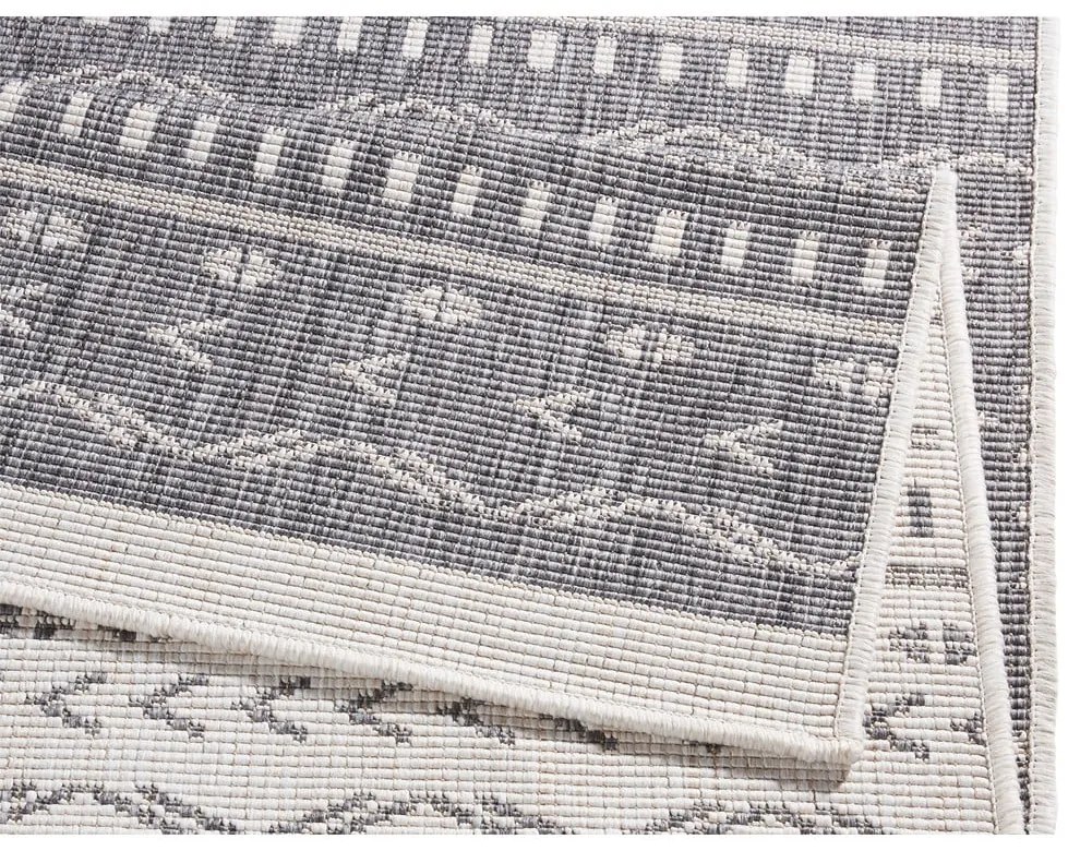 Kuba szürke-krémszínű kültéri szőnyeg, 290 x 200 cm - NORTHRUGS