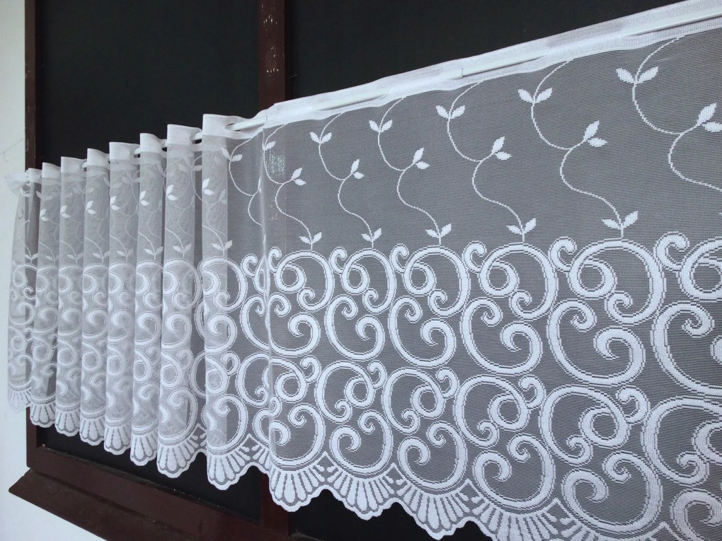 Mg Irigység jacquard fehér 618/257 30cm 270x30cm K