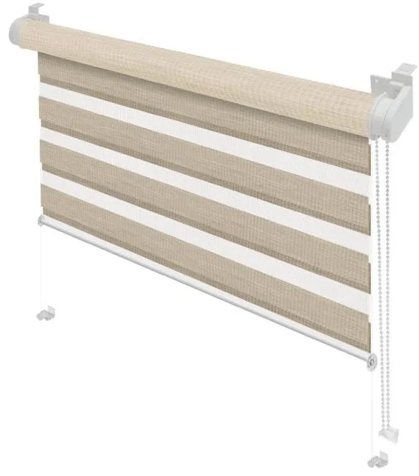 Krémszínű nappali-éjszakai roló 42,5x150 cm Zebra Natur – Gardinia