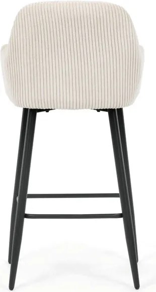 Barová židle, béžová, látka,AUB-V4009 CRM6