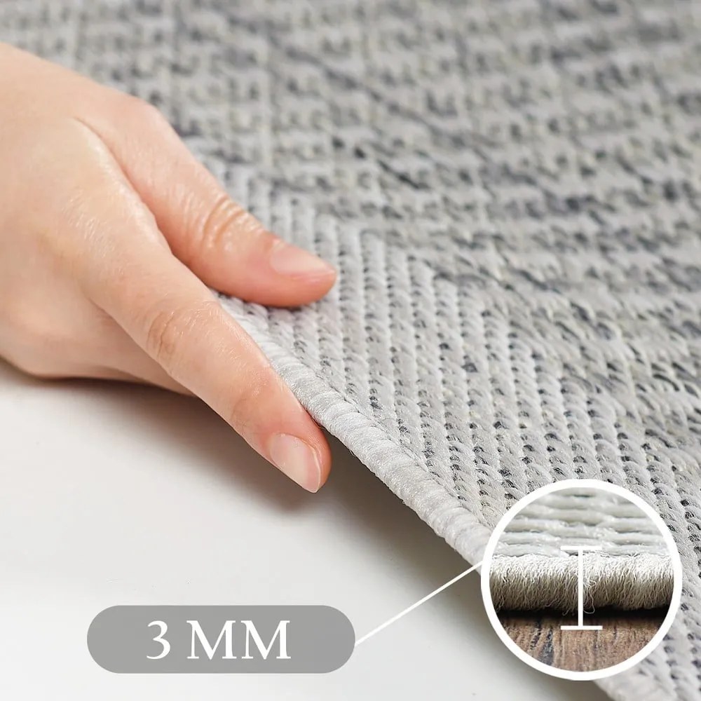 Szürke kerek kültéri szőnyeg ø 120 cm Giza – Ayyildiz Carpets