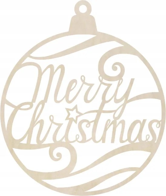 Karácsonyi gömbök fa dekoráció Merry Christmas 5db