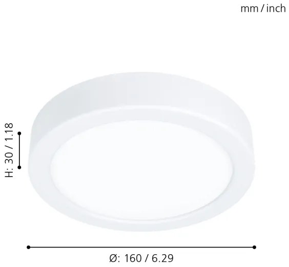 Eglo 99225 - LED mennyezeti lámpatest FUEVA 5 LED/10,5W/230V