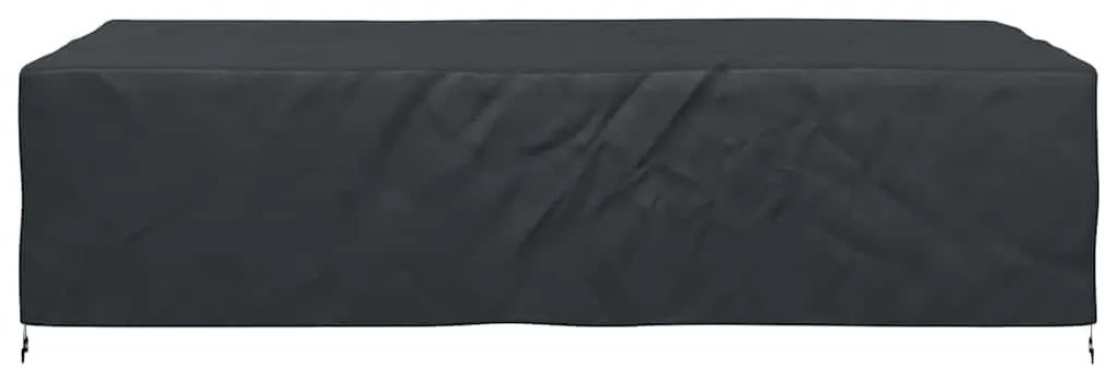 Kültéri bútorhuzat Fekete 315 x 180 x 74 cm 600D