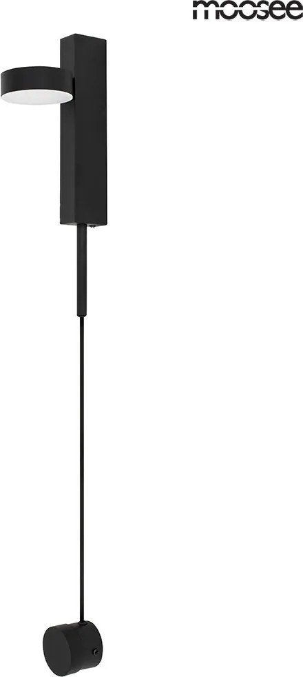King Home MOOSEE CLARID BLACK MSE010400207 Fali lámpa 1x8W/LED 3000K 640LM IP20
