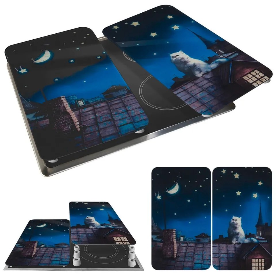 Edzett üveg tűzhely fedőlap szett 2 db-os 30x52 cm – Maximex