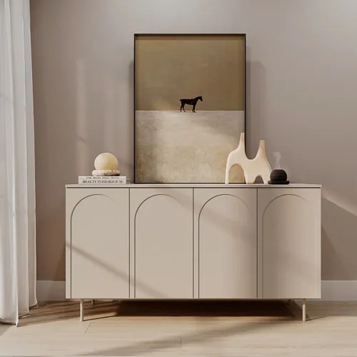 HELA Komód Beige Színben 160 cm