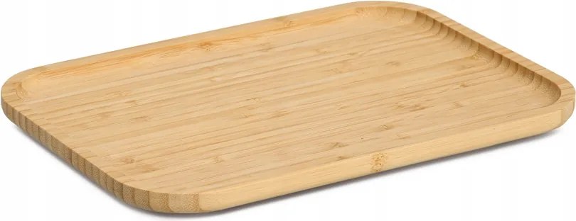 Tálaló tálca, bambusz, 33x24x1,5 cm
