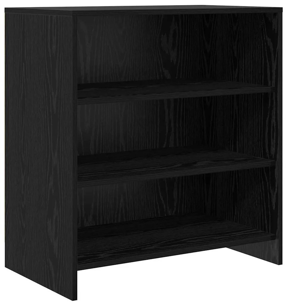 Oldalszekrények 2 pcs Musta tammi 70 x 41 x 75 cm Faanyag