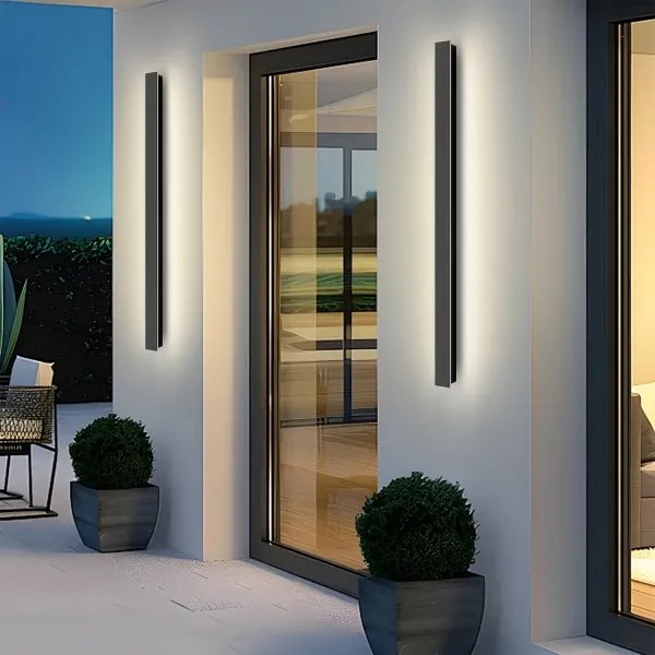 Brilagi - LED kültéri fali világítótest LINEAR LED/22W/230V 4000K IP65 fekete